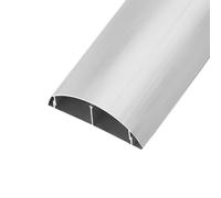 Goulotte éLectrique,Goulotte Passe Cable Sol,Cache Fil Electrique,Auto-AdhéSif Canal De CâBle pour Sol,Cache Fil éLectrique Sol Auto-AdhéSif,Alliage D'Aluminium,pour Le Bureau