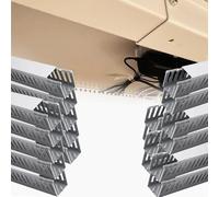 goulotte Electrique Kit De Goulottes De Câbles À Fentes Ouvertes Et Sécables, Hauteurs 25 Mm, 30 Mm, 40 Mm, 50 Mm Et 60 Mm, pour La Gestion du Câblage des(20 PCS,W X H 100mm X 60mm)