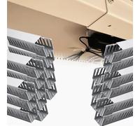 goulotte Electrique Kit De Goulottes De Câbles À Fentes Ouvertes Et Sécables, Hauteurs 25 Mm, 30 Mm, 40 Mm, 50 Mm Et 60 Mm, pour La Gestion du Câblage des(30 PCS,W X H 25mm X 25mm)