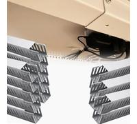 goulotte Electrique Kit De Goulottes De Câbles À Fentes Ouvertes Et Sécables, Hauteurs 25 Mm, 30 Mm, 40 Mm, 50 Mm Et 60 Mm, pour La Gestion du Câblage des(16 PCS,W X H 100mm X 50mm)