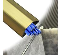 goulotte Electrique Lot de 10 Cache-câbles De Sol en Métal, Kit De Gestion De Câbles en Acier Inoxydable pour La Maison, Les Appareils Électroménagers Et Les(B- 1 PC,L Outer Width 150cm x 38mm)