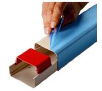 Goulotte M1 en PVC rigide - 80 x 60 mm - blanc EID