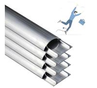 Goulotte métallique pour câbles, Correcteur de câble en alliage d'aluminium, plusieurs tailles, paquet 1, 2 ou 4 pièces(4 PCS,L W H 80CM x 55MM x 15MM)