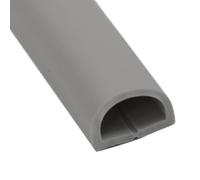 Goulotte Passe Cable Autocollant, Passe Cable Sol pour 2 Câbles Réseau, Cache Cable Sol de Rallonge, Gestion des Câbles pour Bureau/Maison(Gray)