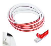 Goulotte Passe Cable, Cache Cable Demi-Rond, Goulotte Électrique Auto-Adhésive, Protège Cache Fil TV Mural Flexible, Gaine De Protection, Range-Cord, Blanc pour Sol (5M * 15mm)