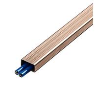 Goulotte Passe Cable en Acier Inoxydable 100cm Passe Cable Mural Auto Adhésif Protection pour Maison, Bureau ou Extérieur(Pink,8cm/3.2in)
