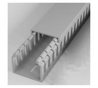 goulotte passe cable Gestion Des Câbles, Goulotte De Câbles Ouverte En PVC For Câbles Réseau, Gaine De Câbles Ignifuge Grise De 100 Cm De Long Avec Couvercle(HxW 50x60mm/1.97x2.36in)