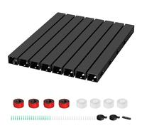 Goulotte Passe Cable, Magnetic Cache Cable, Kit de Cable Conduit pour Cacher Un Ordinateur, Un Bureau de Jeu, Un Réseau, Une Télévision, Un Cordon d'alimentation (8PCS 3.5x3x40cm Noir)