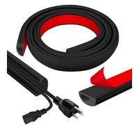 Goulotte Passe Cable Mural Adhésif Cache Fil Electrique, Permet d'organiser et de masquer Les Fils Électriques sur Les Murs et Les Sols, Vous Pouvez Glisser Les Fils à l'intérieur