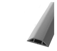 Goulotte Passe Cable Sol, Cache-câble de Sol 4CM, Protecteur de Cordon Auto-adhésif, Protection de Conduit de câblage d'extension, Fente de Fil électrique, Cache-câble(Gray)