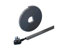 Goulotte Passe Cable Sol, Cache-câble de Sol en PVC, Protecteur Cordon, câble d'alimentation Auto-adhésif, rallonge Conduit Fil électrique, Fente Gestion(0D30 Grey)