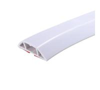 Goulotte Passe Cable Sol, Cache-câble de Sol Protecteur câble d'alimentation Auto-adhésif Extension Fente Conduit Fil électrique Gestion des câbles for la Maison(6.6ft White)