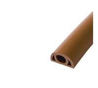 Goulotte Passe Cable Sol, Cache-câble de Sol, Protecteur Cordon Auto-adhésif, Protection Conduit câblage d'extension, Fente Fil, Cache-câble, Organisateur(D50 Brown)