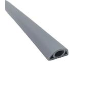 Goulotte Passe Cable Sol, Chemin de câbles Sol en PVC Souple, Cache-câbles, Cache-Fils, Gaine Protection for Cordon Mural, Cacher Les Cordons télévision muraux(D20 Grey)