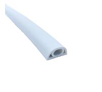 Goulotte Passe Cable Sol, Chemin de câbles Sol en PVC Souple, Cache-câbles, Cache-Fils, Gaine Protection for Cordon Mural, Cacher Les Cordons télévision muraux(D20 White)