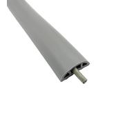 Goulotte Passe Cable Sol, Chemin de câbles Sol en PVC Souple, Cache-câbles, Cache-Fils, Gaine Protection for Cordon Mural, Cacher Les Cordons télévision muraux(D30 Grey)
