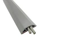 Goulotte Passe Cable Sol, Chemin de câbles Sol en PVC Souple, Cache-câbles, Cache-Fils, Gaine Protection for Cordon Mural, Cacher Les Cordons télévision muraux(D40 Grey)