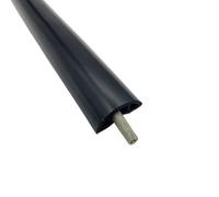 Goulotte Passe Cable Sol, Chemin de câbles Sol en PVC Souple, Cache-câbles, Cache-Fils, Gaine Protection for Cordon Mural, Cacher Les Cordons télévision muraux(D30 Black)