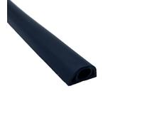 Goulotte Passe Cable Sol, Chemin de câbles Sol en PVC Souple, Cache-câbles, Cache-Fils, Gaine Protection for Cordon Mural, Cacher Les Cordons télévision muraux(D20 Black)