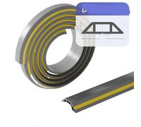 Goulotte Passe Cable Sol, Chemin de câbles Sol en PVC Souple, Cache-câbles, Cache-Fils, Gaine Protection for Cordon Mural, Cacher Les Cordons télévision muraux(D40 Gray Yellow)
