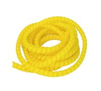 Goulotte Passe Cable Tube d'enroulement de 1/5M, 8/10/14/16/20/25mm, organisateur de fil, manchon de Protection de câble, manchon de Protection de Tube, protecteur d'enroulement en spirale(Yellow,10mm
