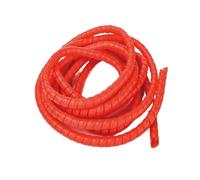 Goulotte Passe Cable Tube d'enroulement de 1/5M, 8/10/14/16/20/25mm, organisateur de fil, manchon de Protection de câble, manchon de Protection de Tube, protecteur d'enroulement en spirale(Orange,10mm