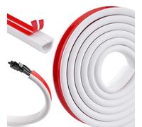 Goulotte Passe Cables Auto-adhésif, 3 Mètres Cache Câble Demi-Rond Mini Goulottes de Câbles Goulotte Flexible Autocollante pour Cacher 1 Fil,Couvre-Cordon pour Les Fils sur Le Sol Mural