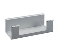 Goulotte passe-câbles horizontale universelle L 30 cm x P 12 x H 9 cm - finition aluminium - - Bruneau