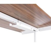 Goulotte Passe Câbles pour Bureau Manuel ajustable en Métal Blanc Tracie