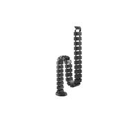 Goulotte passe-câbles verticale articulée, Longueur 130cm, Noir