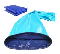 Goulotte pliable en PVC pour déchets et débris de construction, 3 à 20 m de long, système de convoyeur cylindrique de chargement et de déchargement pour logistique de stockage d'étang à poissons (d