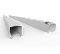 Goulotte Pro avec trous au sol, goulotte de câble 100 m, 30 x 20 mm - 50 x 2 m, blanc - blanc