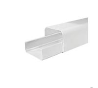 Goulotte PVC 125X75 Clipsage base Longueur 2,00ml - blanc