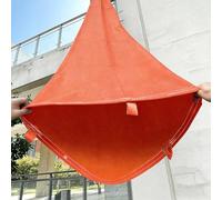 Goulotte, système de goulotte à déchets Robuste - Goulotte à débris renforcée Extra épaisse pour l'évacuation des déchets de toiture, de démolition et d'immeubles de Grande Hauteur (Orange,