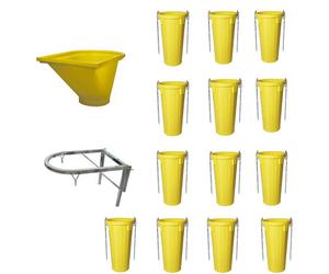 Goulottes à gravats - kit complet - longueur 14 mètres - LOT14GDE