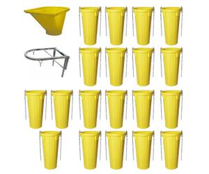 Goulottes à gravats - kit complet - longueur 20 mètres - LOT20GDE