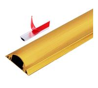 Goulottes de Dissimulation de câbles Cache-câble de Sol, Aluminium, adhésif, Multicolore, Plusieurs Tailles, Fils TV 1 m, intérieur et extérieur(Gold-No.3-W-28mm(1-1/10in))