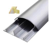 Goulottes Goulotte En Alliage D'aluminium, Couvre-câble Demi-rond/ Chemin De Câbles Auto-adhésif Pour Porte, Salon Et Salle De Séjour Pour Entrée De Porte Salon, Longueur 1m ( Size : Silver-NO.12-W-11