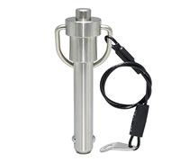 Goupille à déclenchement rapide en acier inoxydable, Impérial: M 1, L 0.5 | Goupille à billes à déverrouillage rapide par bouton-poussoir, Gualité marine, Goupille à ressort à positionnement sécurisé