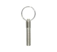 Goupille à dégagement rapide, 1pc M6 M8 M10 M12 M16 bouton à ressort fileté piston goupille de localisation en acier inoxydable(M6)