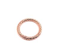 Goupille à dégagement rapide, Anneau Torique Clé Sac En Cuir Sangle De Ceinture Mousqueton Boucle Crochet 1pc (Rose Golden,20mm)