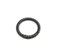 Goupille à dégagement rapide, Anneau Torique Clé Sac En Cuir Sangle De Ceinture Mousqueton Boucle Crochet 1pc (Gun Black,32mm)