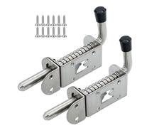 Goupille à ressort - Verrou cylindrique robuste en acier inoxydable - Verrouillage automatique de porte coulissante - Coffre de placard de porte - Ferrures de sécurité pour l'intérieur et l'extérieur