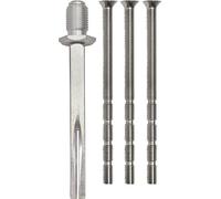 Goupille à visser à rouleaux Carré 8 Acier galvanisé/nickelé M12x1,25 mm et M6