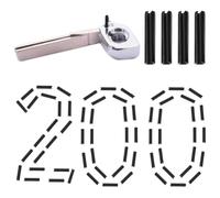 Goupille clé vierge auto - Languette fixation télécommande véhicule | Axe fendu pour clavier électronique | Lot 200 pièces 1,6mm robustes fer, destiné atelier, garage, overlanding, camion, berline, SU