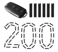 Goupille clé vierge auto - Languette fixation télécommande véhicule | Axe fendu pour clavier électronique | Lot 200 pièces 1,6mm robustes fer, destiné atelier, garage, overlanding, camion, berline, SU
