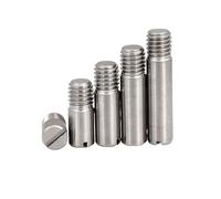 Goupille cylindrique à filetage externe en acier inoxydable M2 M2.5 M3 M4 M5 M6 M8 M10 GB878 304 for arbre fixe(5pcs M4,12mm)