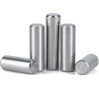 Goupille cylindrique, Cheville de localisation broche cylindrique en acier inoxydable M1, longueur 4-12MM, arbre fixe 304, 50 pièces