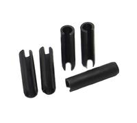 Goupille cylindrique fendue à ressort Goupille élastique cylindrique de positionnement en acier noir, goupille à ressort M1,5 M2 M2,5 M3(M2 50pcs,6mm)