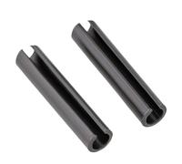 Goupille cylindrique fendue à ressort Goupilles droites à ressort en acier au carbone noir M2.5, goujon fendu fendu(M2.5x20mm-20pcs)